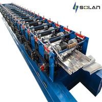 Machine de tôlage de toiture en acier coloré à joint debout, portable, de haute qualité, avec contrôle PLC + écran tactile, moteur, engrenages et roulements, faible consommation d'énergie