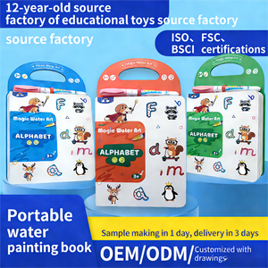 Libro de Dibujo Portátil Personalizado con Agua, Bloc de Colorear Reutilizable Activado por Agua para Niños - Product Image 2