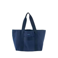 Sac fourre-tout western en toile épaisse et grande, à double poignée, en coton, imprimé, pour raquette de tennis, avec impression en relief
