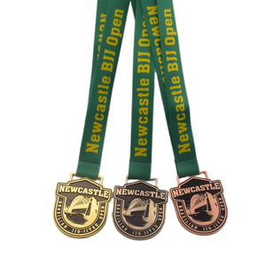 Médailles de Jiu-Jitsu 3D personnalisées pour le Judo, le Karaté, la Lutte, le Taekwondo, en métal émaillé, avec ruban, pour le soulagement de la douleur à Newcastle, au Brésil - Product Image 3