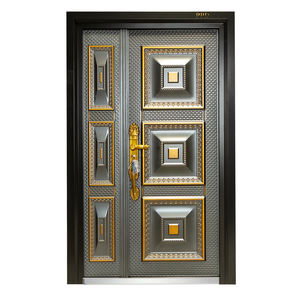 PHIPULO Portes d'entrée de luxe en aluminium lourd de qualité supérieure Points de verrouillage multiples Portes principales Autres portes d'entrée pour villa - Product Image 1