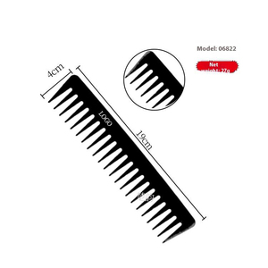 Chuyên Nghiệp Salon Cấp Mịn Làm Tóc Lược Thiết Lập Chống-Tĩnh Răng Rộng Sợi Carbon Cắt Lược Với Nhựa Xử Lý - Product Image 5