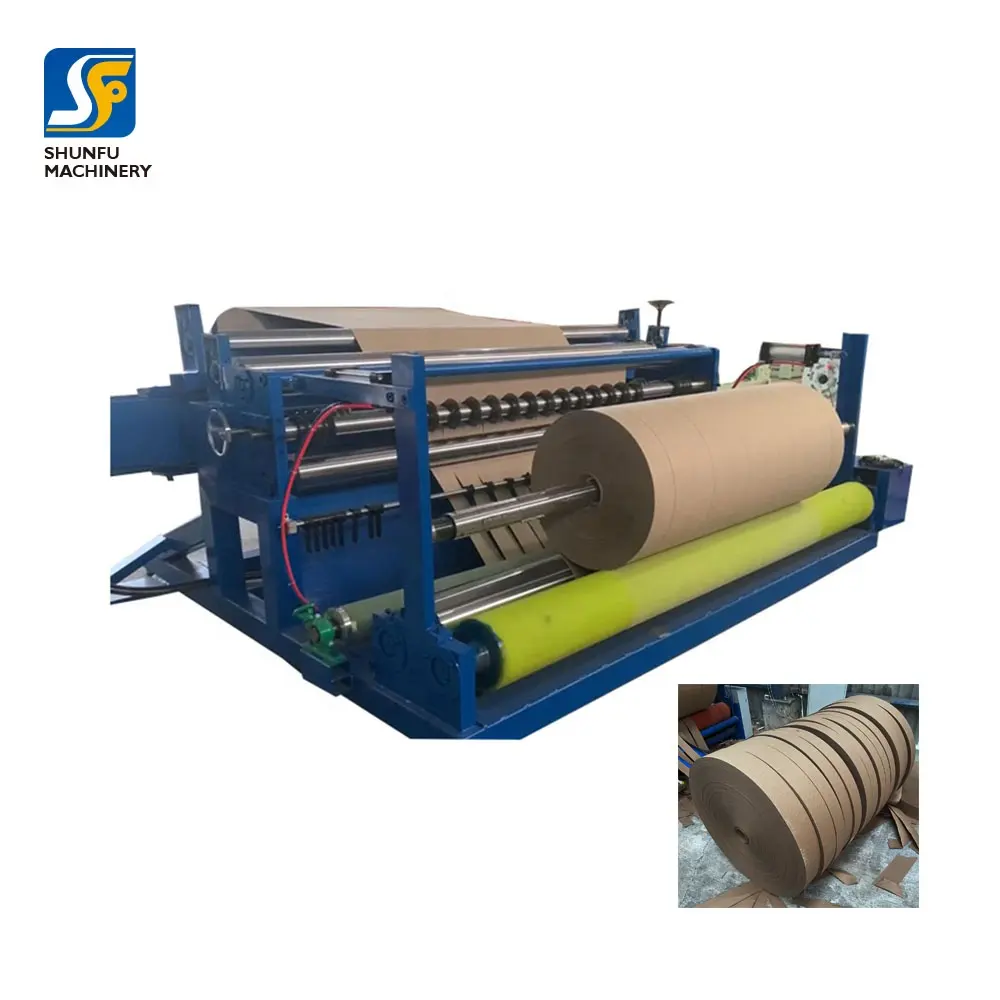 Kraft Jumbo Roll Papiers chneide maschine zum Schneiden von Auf wicklern 1200-1800mm