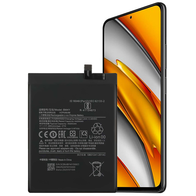 High Quality Original 4500mAh BM4Y Replacement Battery for Xiaomi Redmi K40 POCO F3 Mi 11x Genuine Phone Battery
