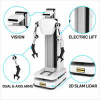 Robot de plateforme de levage à double bras pour la collecte de données et l'entraînement des modèles. Robot à double bras à double manipulation pour la production électronique