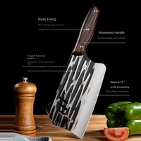 Couteau de cuisine en acier inoxydable forgé à la main, couteau de cuisine tranchant pour couper la viande, les os, tuer le poisson