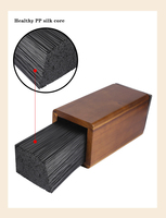 Nouveau porte-couteau magnétique rotatif à 360 ° en bois insert gratuit porte-couteau en fil PP porte-couteau de cuisine magnétique outil de stockage