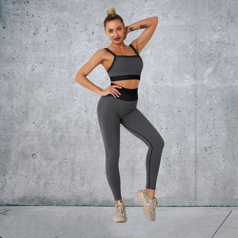 New Product  Modern Breathable Workout Clothing Women Active Wear  Yoga Pants  BRA  5 colors comfortable