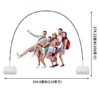 Kit d'arche gonflable en fibre de carbone 15 pièces avec base carrée pour sac d'eau, ancre au sol et manchon de fixation pour arche de ballons de fête