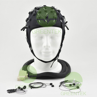 Greentek – bouchon d'électrode fritté, enregistrement EEG haute densité pour les ordinateurs quik-cap 64 canaux
