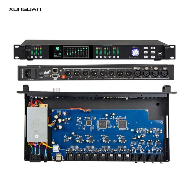 LE448/LE336 High-Class USA-AUI Chip Dual DSP Effect DriveRack Professional 4-in 8-out/3 in 6 Out Audio Processor