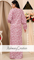 Caftán Estampado 100% Algodón Puro para Mujer, Vestido Maxi Holgado y Cómodo, Traje de Playa para Vacaciones de Verano, Talla Grande, Caftán de Moda
