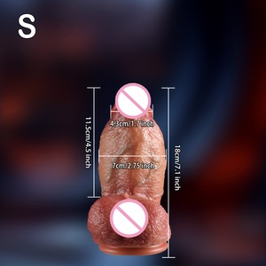 Oem Lớn Mềm Thực Tế Silicone Dildo Điện Kính Thiên Văn Rung Dildo Vibrator Chất Béo Dildo Cho Phụ Nữ Quan Hệ Tình Dục Đồ Chơi - Product Image 5