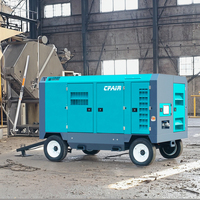 CFAIR 750CFM 12BAR DIESEL COMPRESSEUR D'AIR HAUTE PRESSION PORTABLE pour FORAGE CONSTRUCTION SABLAGE MINING AIRMAN STYLE