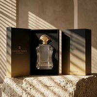 Flacon de parfum en verre vide de 100 ml, forme spéciale, atomiseur à sertir en gros, flacon pulvérisateur de parfum coloré de luxe avec bouchon