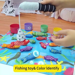 Juguetes de pesca de gran venta, juguetes de captura de peces para niños y estanques de pesca de tela para bebés de 1 y 2 años - Product Image 4