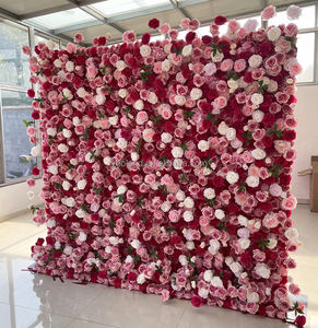 Mur de fleurs <span class=keywords><strong>en</strong></span> soie rose blush K210 Yboland pour mariage, fleurs de cerisier <span class=keywords><strong>en</strong></span> 5D, <span class=keywords><strong>rouleau</strong></span> de fleurs décoratives, toile de fond - Product Image 4