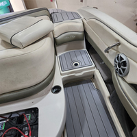 Tapis de pont en EVA style teck pour plateforme de bain et cockpit de bateau Sea Ray 200 Select 2005, type SeaDek MarineMat Gatorstep, auto-adhésif