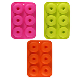 Set di Stampi Rotondi in Silicone per Cottura - <span class=keywords><strong>Teglia</strong></span> Antiaderente per Ciambelle, Torte e Biscotti con Design Resistente al Calore, Utensili da Cucina Multiuso - Product Image 5