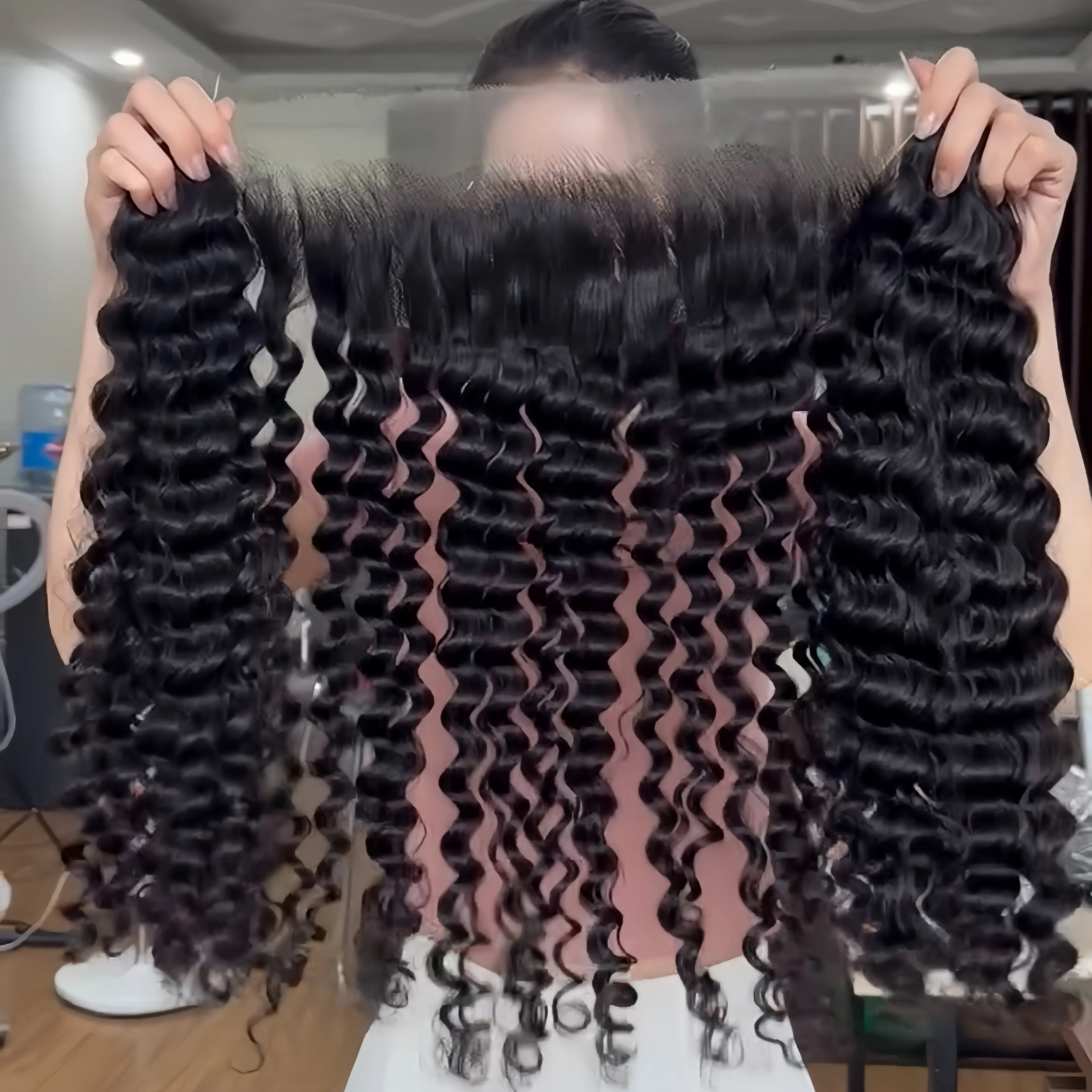 Fornecedores de pacotes de cabelo humano virgem indiano cru com fechamento de renda, cabelo humano alinhado com cutícula brasileira virgem de vison, atacado