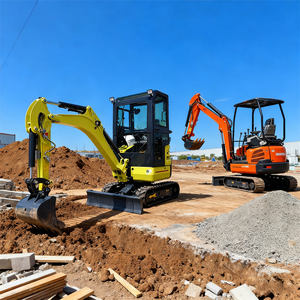 أسعار حفارات TF الصغيرة 1000 كجم 1 طن 1.3 طن 1.88 طن بمحرك ديزل هيدروليكي كوبوتا معتمد من وكالة حماية البيئة للطرق الوعرة - Product Image 1