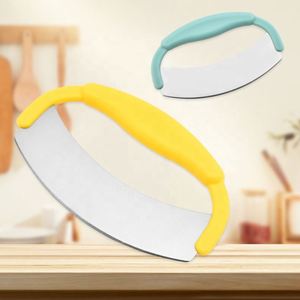 Stainless Steel Foldable Pizza Cutters & Wheels With Half Round <b>Bread</b> <b>Knife</b>-Kitchen Gadgets - Product Image 3