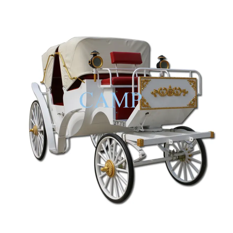 Luxury four wheels sightseeing horse carriage wedding