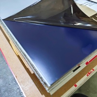 Panneau composite en aluminium de couleur unie ignifuge métallique argenté de 4 mm, plaque ACM, panneaux composites, revêtement mural de construction