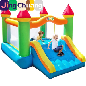 Château gonflable transfrontalier pour enfants avec toboggan, trampoline d'extérieur épaissi pour la maison, jouet trampoline d'intérieur pour bébé, grande ville - Product Image 5