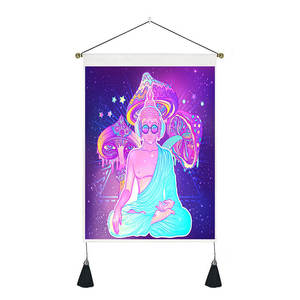 35*50cm Sieben Chakra Wandbehang Wandteppich Abstrakte Buddha Phase Tapisserie Kunst Yoga Wandteppiche Für Schlafzimmer Büro Dekorationen - Product Image 4