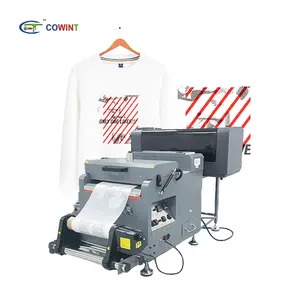 Cowint A3 Mesin Printer Label Stiker Kain, Mesin Cetak Layar Tanggal Inkjet untuk Mesin Tekstil Kaus