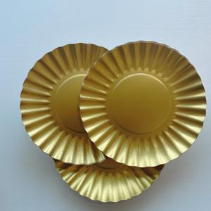 Bon marché Prix de gros <span class=keywords><strong>Assiette</strong></span> en papier jetable or argent brillant <span class=keywords><strong>Assiette</strong></span> en papier pour fête 8 "10" Assiettes à gâteau <span class=keywords><strong>Assiette</strong></span> à dessert - Product Image 1