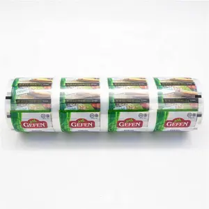 Food Grade Plastic Rolls Transparent Stock Snack Packing Pouch Sachet Bag opp Film Roll