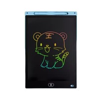Tableau de dessin électronique LCD pour enfants de 10 pouces, blocs-notes magnétiques autocollants, écran couleur, tableau d'écriture manuscrite, batterie
