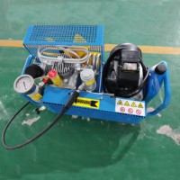 Kompresor udara Pcp portabel, kompresor industri tekanan tinggi 4500psi pemadam kebakaran selam Scuba bernapas