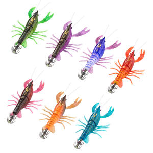 Leurre de pêche en acier inoxydable pour crevettes, calamars et poulpes, appât artificiel bionique à coulée lente avec hameçons pour poissons d'eau salée - Product Image 3