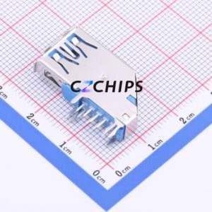 HC-ST-003-03-J USB Connector Through hole Component (THT) Connector Type-A USB 3.0 Female Side Insert - Product Image 2