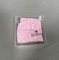 Boîte transparente de foulard en soie acrylique avec couvercle avec idées d'unité d'affichage d'emballage moderne unique de luxe de concepteur de logo d'impression personnalisée