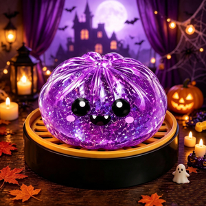 Boîte mystère d'Halloween avec figurines citrouille, fantôme et œil, texture souple à presser, pour collection et exposition saisonnières, Aucun avis pour le moment - Product Image 3