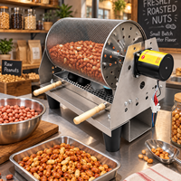 Petite machine électrique et à gaz pour la maison et le commerce, pour la torréfaction de cacahuètes, de graines de melon, de grains de café, de châtaignes et de noix