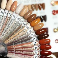 Kit de vernis à ongles gel UV Danny Coll en gros, 30 couleurs, marron chocolat, café automnal, nude marron