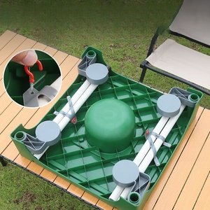 เครื่องเล่นไพ่นกกระจอกแบบกล่องสุ่ม ไม่ใช้ไฟฟ้า อเนกประสงค์ พกพาสะดวก สำหรับตั้งแคมป์กลางแจ้ง โต๊ะไพ่นกกระจอกเมลามีนแบบพับได้ - Product Image 3