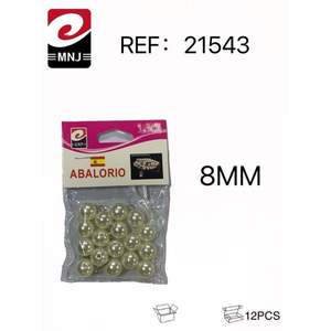 Perlas Blancas de 8mm con Accesorios Surtidos para Proyectos de Arte y Manualidades - Product Image 1