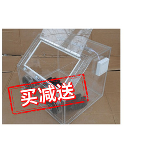 Caja de guantes acrílica JONSE sellada al vacío, material PMMA con puertos para guantes para uso en laboratorio - Product Image 1
