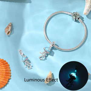 Paneles de esmalte translúcido brillante con cuentas de medusa pavimentadas con múltiples piedras escalonadas al por mayor para lujo ligero de noche en el mar europeo - Product Image 5
