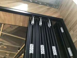 Puerta Plegable Acordeón Deslizante Bifacial <span class=keywords><strong>de</strong></span> Aluminio con Doble Acristalamiento TOMA AS2047, Diseño Moderno para Hotel y Restaurante - Product Image 4