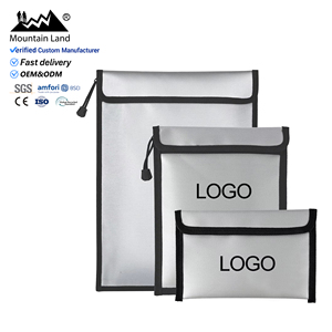 Carpeta Segura Resistente al Fuego e Impermeable, <span class=keywords><strong>Bolsa</strong></span> <span class=keywords><strong>para</strong></span> Documentos y <span class=keywords><strong>Dinero</strong></span>, Juego de 3 Piezas, Organizador de Almacenamiento Resistente al Fuego y al Agua - Product Image 1