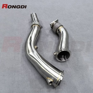 High Performance Downpipe for BMW F80 F82 M3 M4 2014-2019 S55 3.0T One Piece Mandrel Bent Pipe - Product Image 1