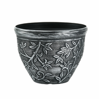 Pots de fleurs ronds en plastique PP écologiques, durables et de style classique pour la décoration intérieure, à suspendre ou à poser au sol, vente en gros