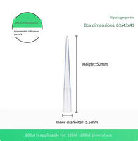Embouts de pipette jetables universels pour laboratoire, 10 µl, 200 µl, 1 ml, 5 ml, embouts de pipette extra longs